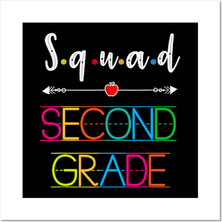 2nd Second grade squad back to school teacher gifts Posters and Art